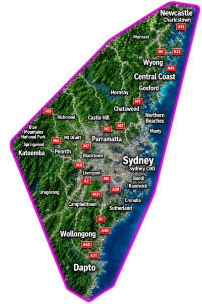 Microcement Services NSW - Areas We Service